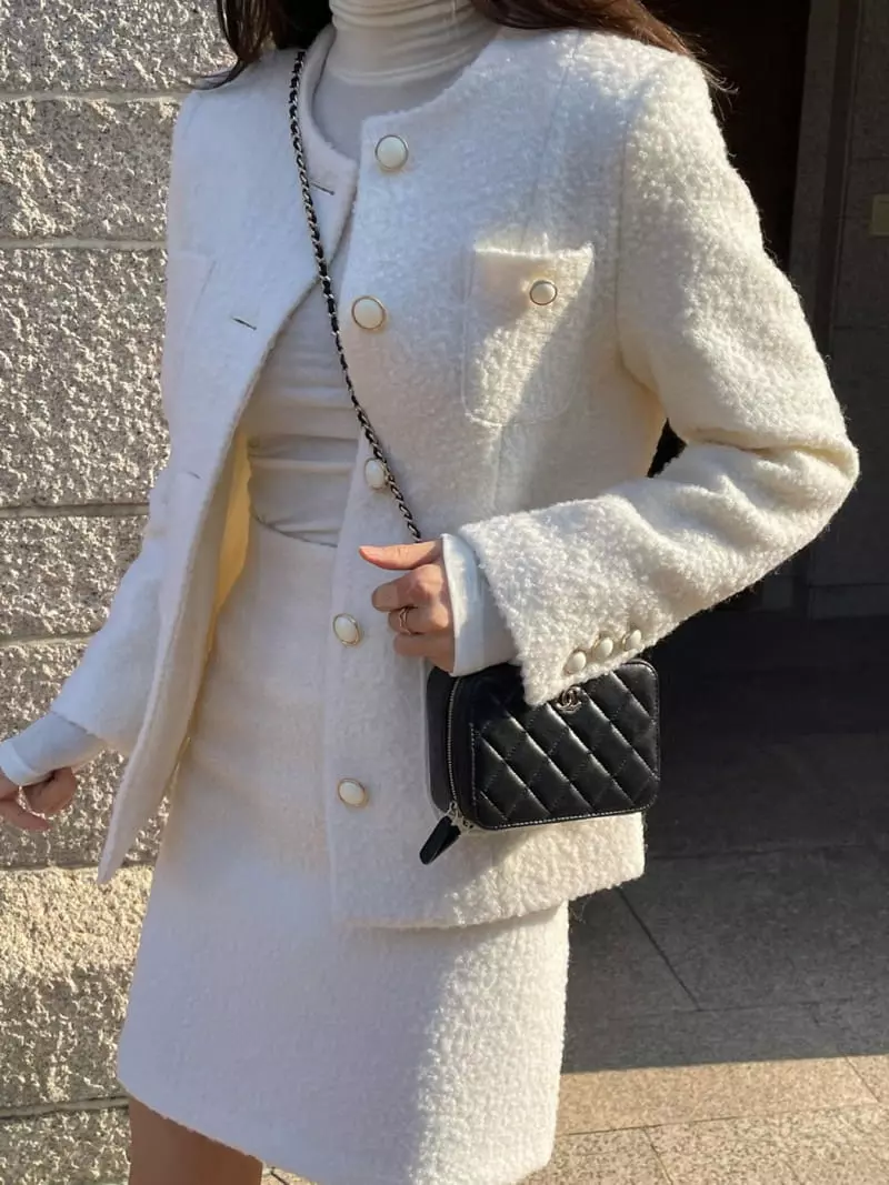 Levase - Korean Women Fashion - #womensfashion - Bookle Twid Jakcet - 6