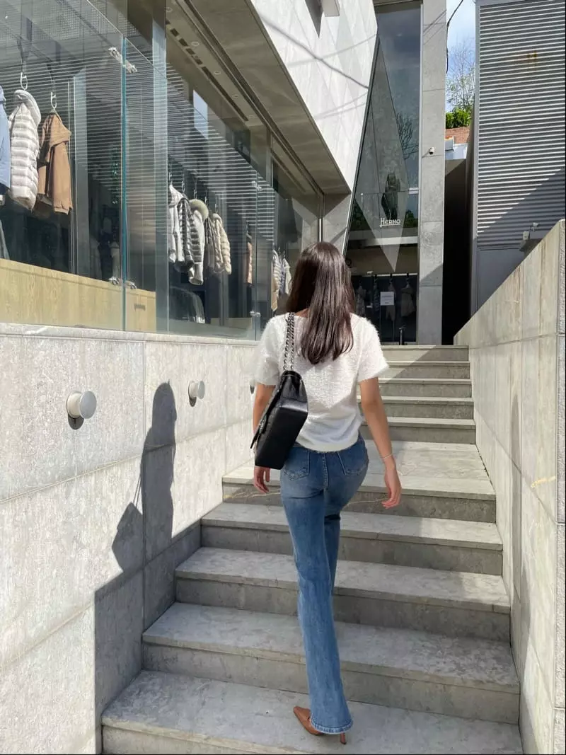 Levase - Korean Women Fashion - #momslook - Bootscut Pants - 4