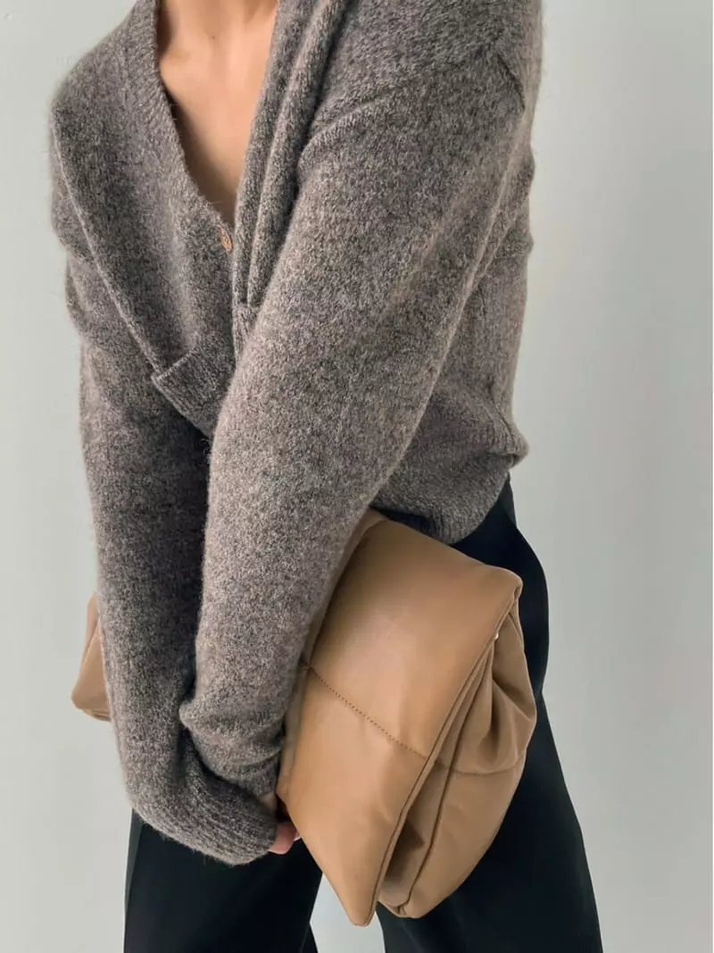 Levase - Korean Women Fashion - #womensfashion - Bebe Lama Cardigan