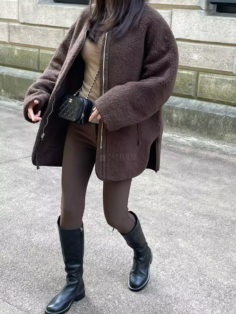 Levase - Korean Women Fashion - #womensfashion - Reversible Jacket - 3