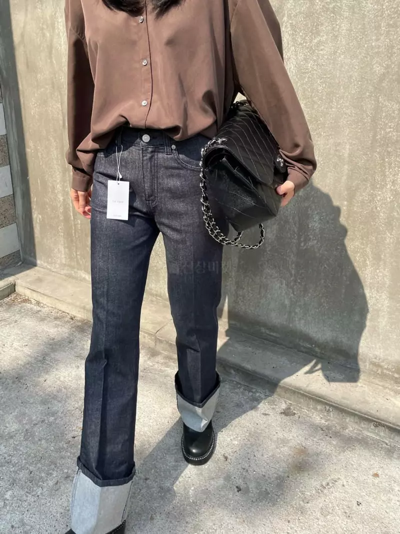 Levase - Korean Women Fashion - #womensfashion - Roll-up Pants - 11