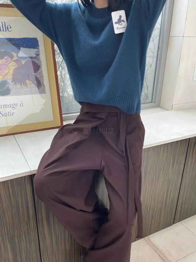 Levase - Korean Women Fashion - #womensfashion - Warp Button Pants - 9