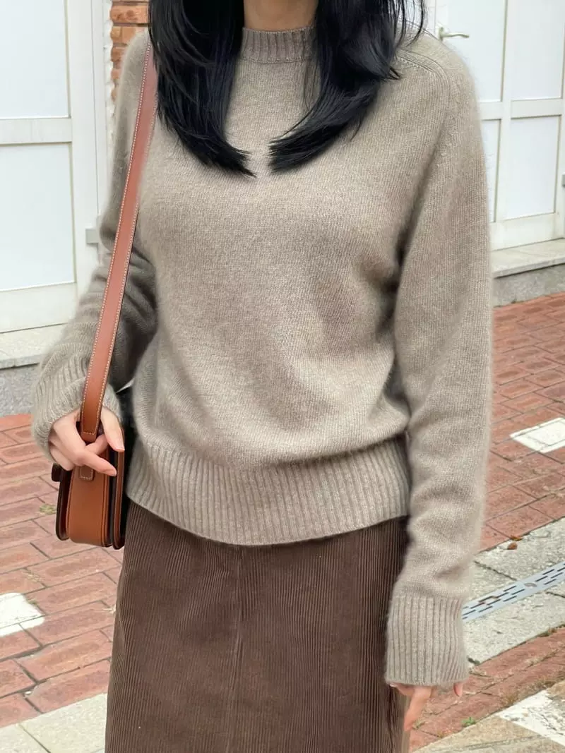 Levase - Korean Women Fashion - #womensfashion - Racoon Knit Tee - 8