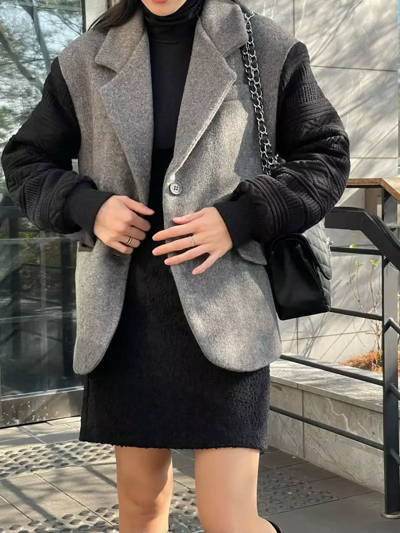 Levase - Korean Women Fashion - #womensfashion - Twist Jacket - 8