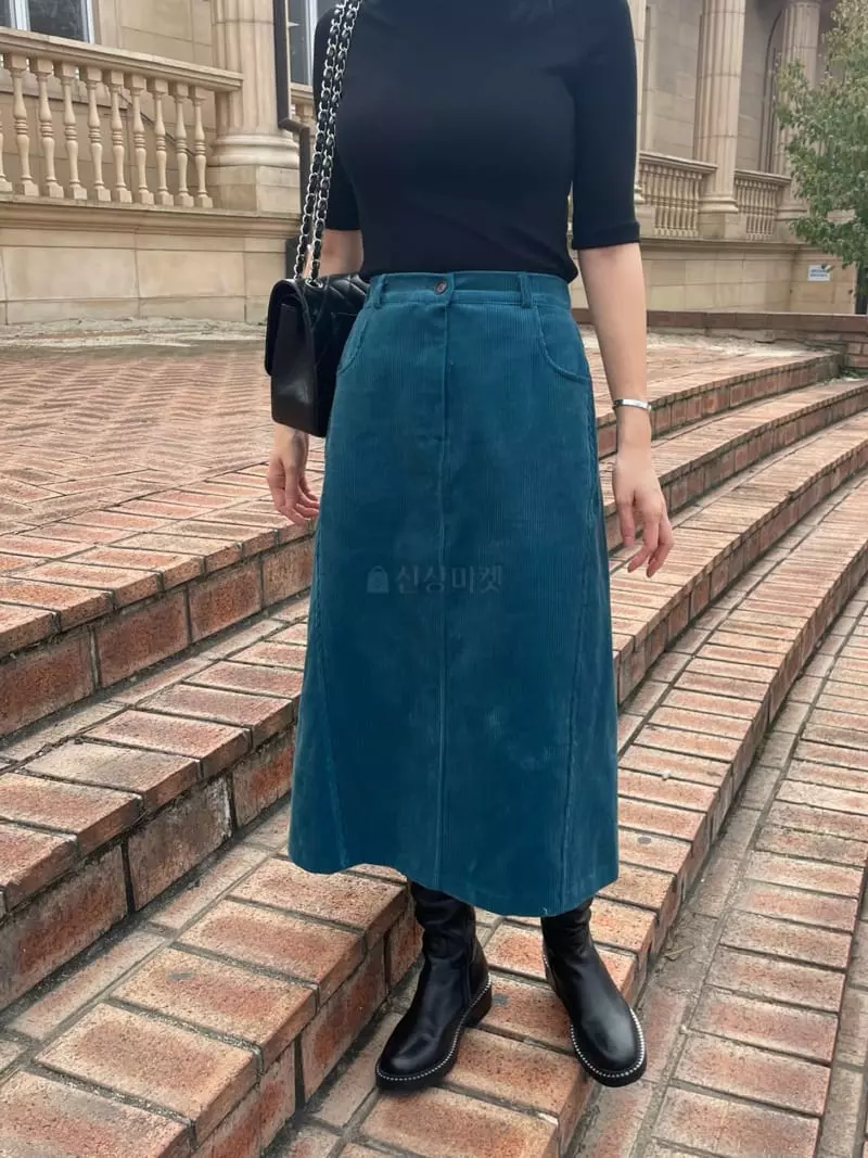 Levase - Korean Women Fashion - #womensfashion - Rib Skirt - 8