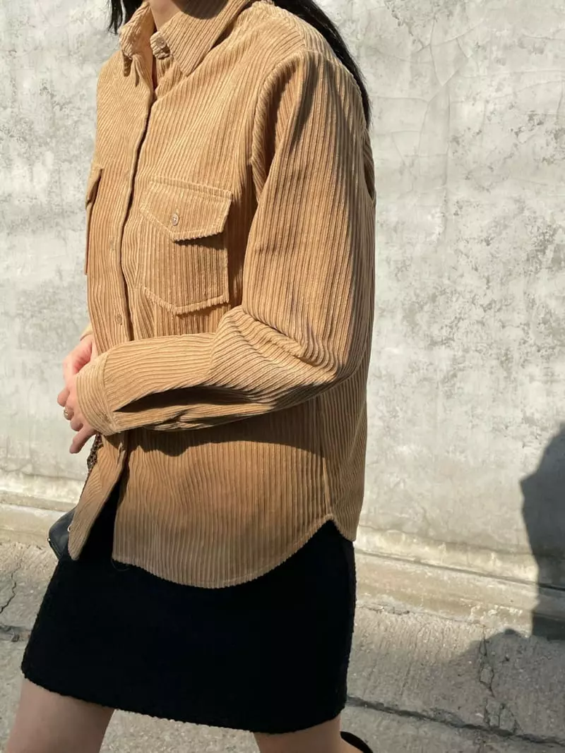 Levase - Korean Women Fashion - #womensfashion - Rib Shirt - 5