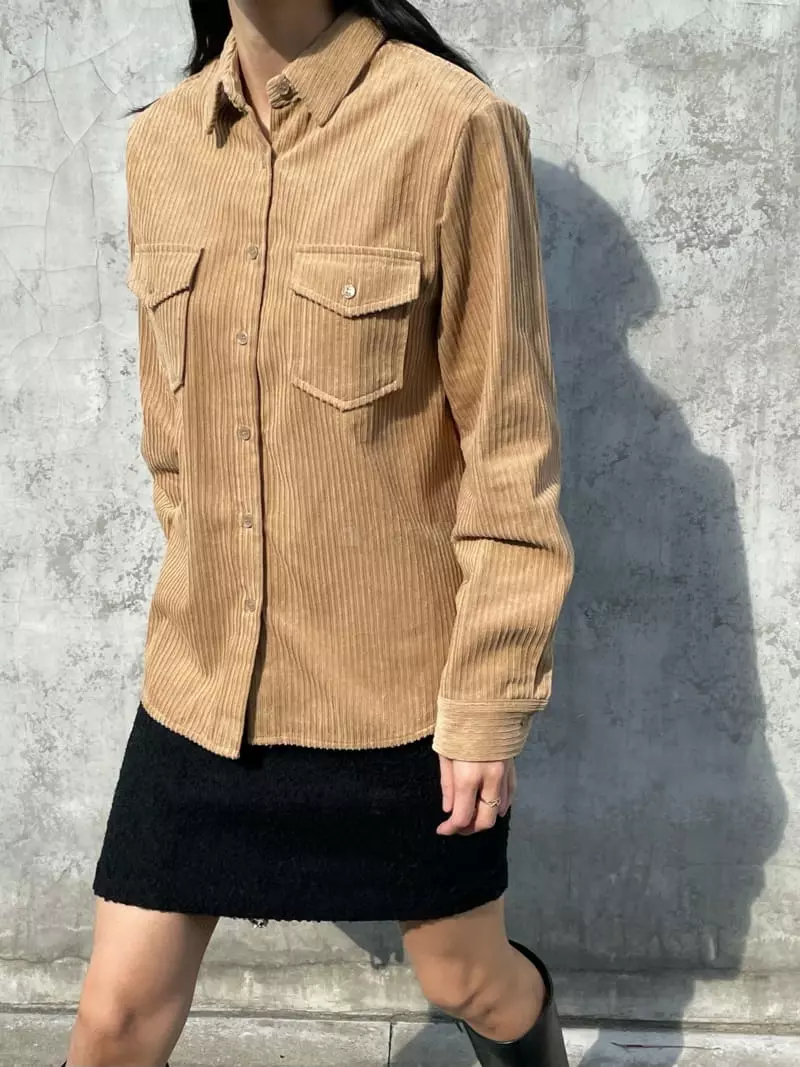 Levase - Korean Women Fashion - #womensfashion - Rib Shirt - 7