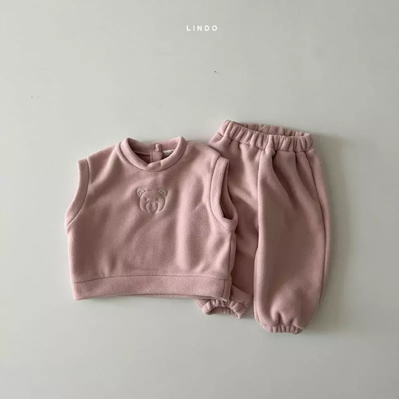Lindo - Korean Children Fashion - #childofig - Tori Vest Top Bottom Set - 2