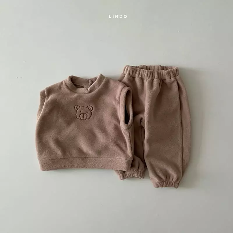 Lindo - Korean Children Fashion - #childofig - Tori Vest Top Bottom Set - 3