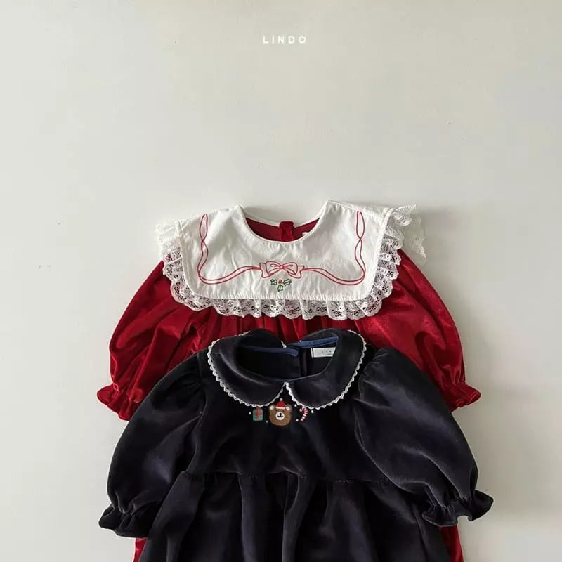 Lindo - Korean Children Fashion - #childofig - Frin Velvet One-piece