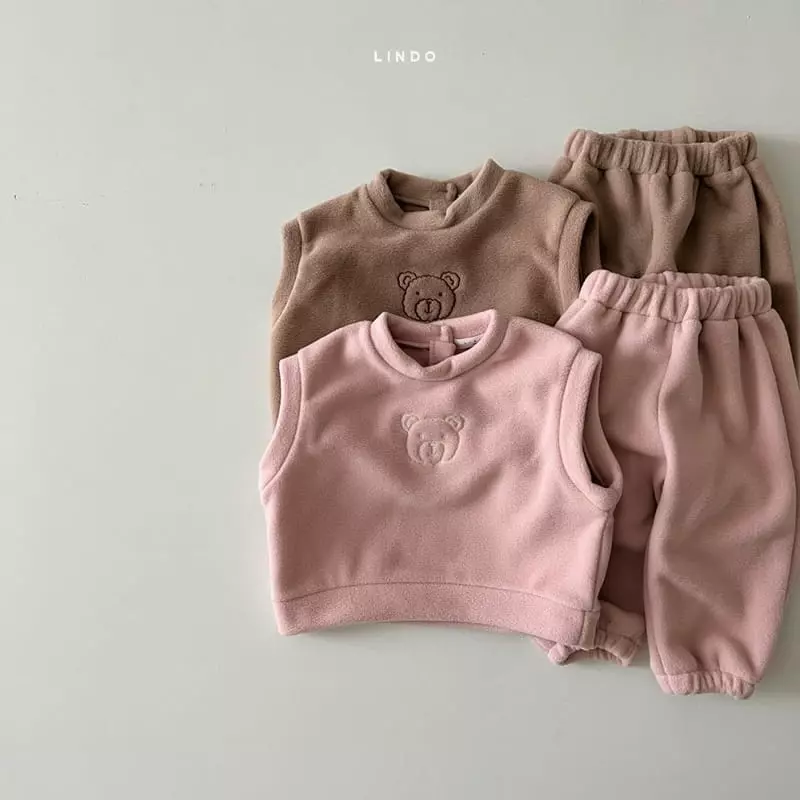 Lindo - Korean Children Fashion - #designkidswear - Tori Vest Top Bottom Set - 5