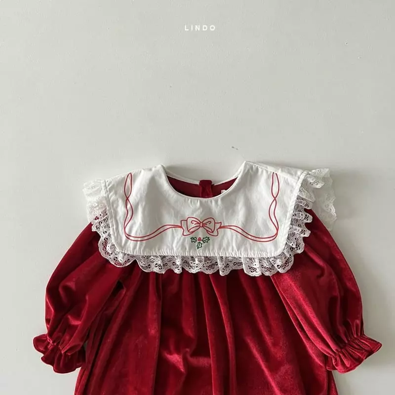 Lindo - Korean Children Fashion - #fashionkids - Frin Velvet One-piece - 5