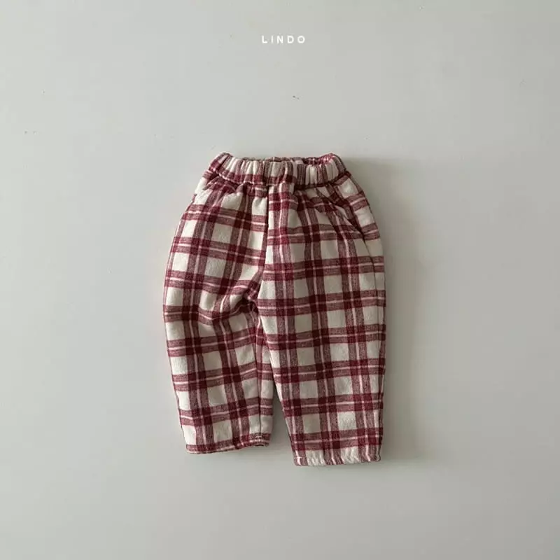 Lindo - Korean Children Fashion - #minifashionista - Mas Check Bonding Pants - 2