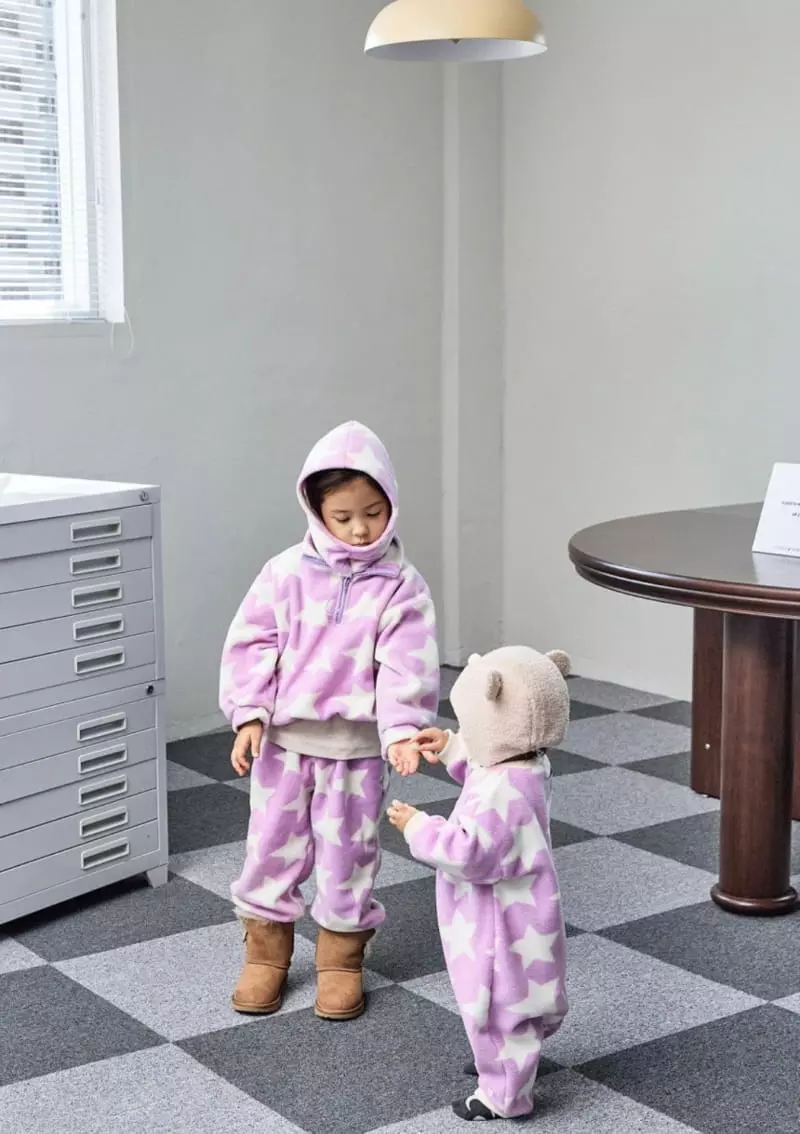 Little Colli - Korean Children Fashion - #childofig - Fleece Top Bottom Set - 5