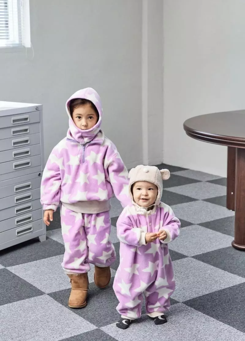 Little Colli - Korean Children Fashion - #childofig - Fleece Top Bottom Set - 6
