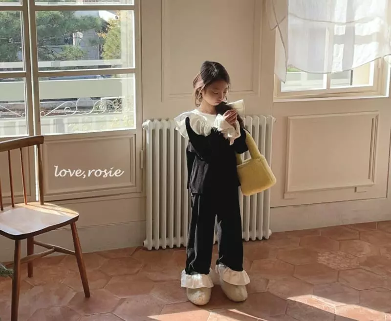 Love Rosie - Korean Children Fashion - #discoveringself - Shopioa Frill collar Set - 5