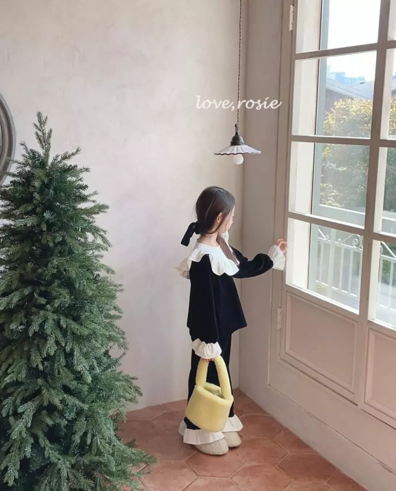 Love Rosie - Korean Children Fashion - #kidsshorts - Shopioa Frill collar Set - 7