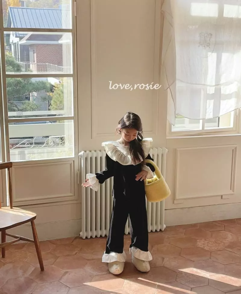 Love Rosie - Korean Children Fashion - #littlefashionista - Shopioa Frill collar Set - 11