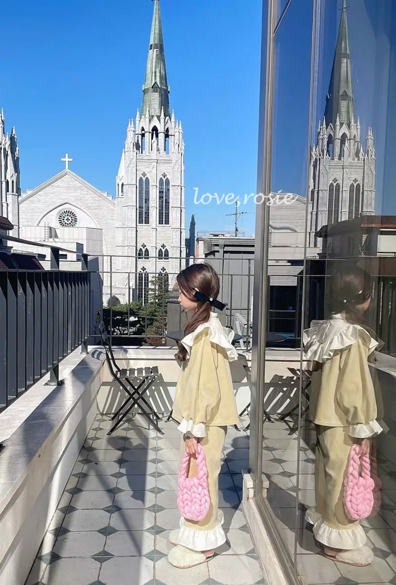 Love Rosie - Korean Children Fashion - #Kfashion4kids - Shopia Collat Set Butter Yellow - 4