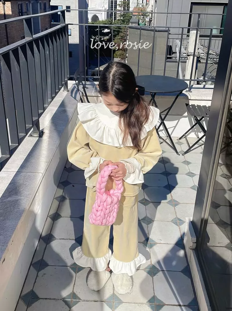Love Rosie - Korean Children Fashion - #magicofchildhood - Shopia Collat Set Butter Yellow - 5