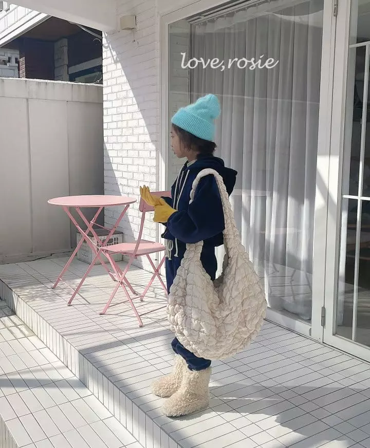 Love Rosie - Korean Children Fashion - #stylishchildhood - Dotom Veloure Crop Hoody Top Bottom Set - 10