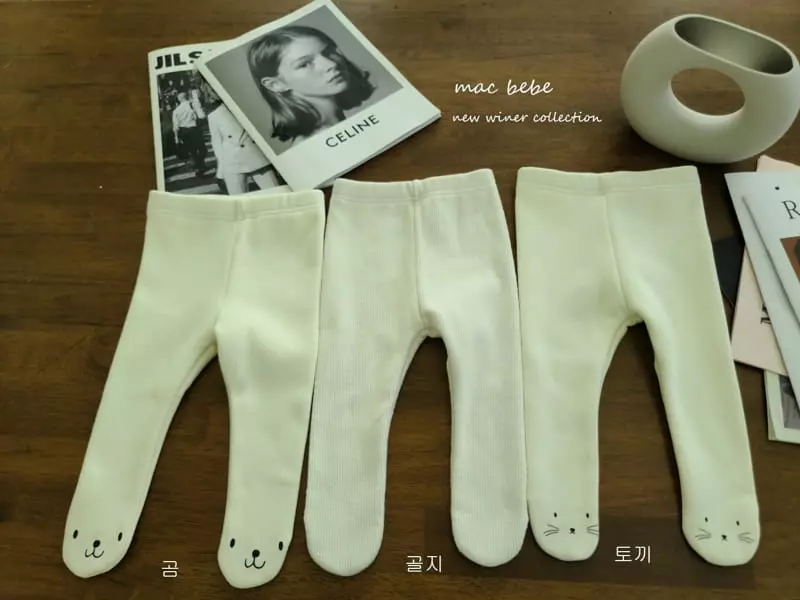 Mac - Korean Baby Fashion - #babygirlfashion - Fleece Foot Leggings