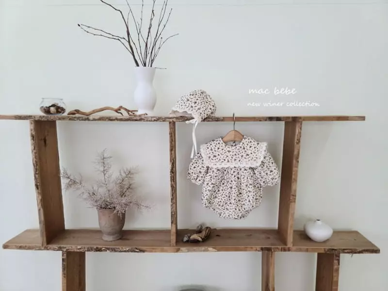 Mac - Korean Baby Fashion - #babylifestyle - Square Bodysuit with Bonnet - 3
