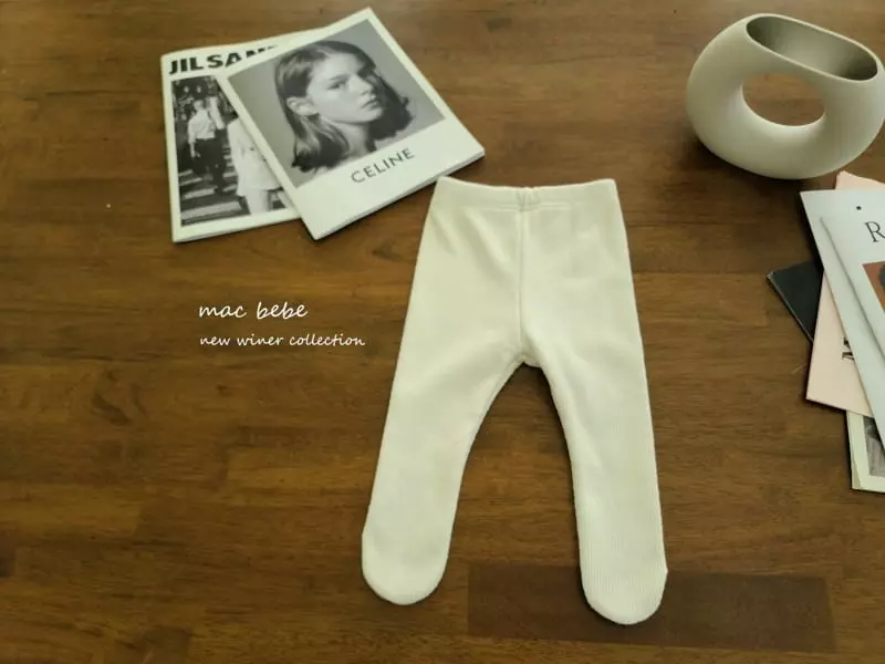 Mac - Korean Baby Fashion - #babylifestyle - Fleece Foot Leggings - 2