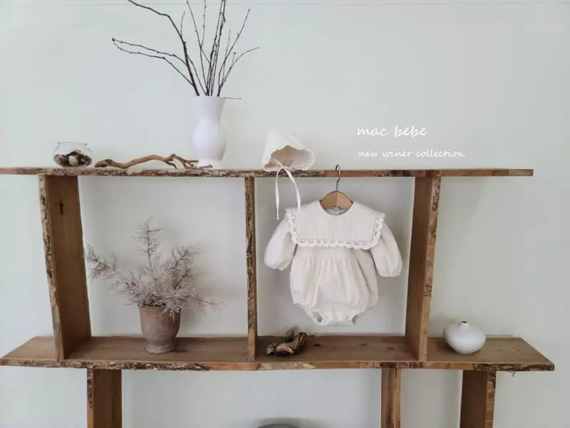 Mac - Korean Baby Fashion - #babylifestyle - Square Bodysuit with Bonnet - 4