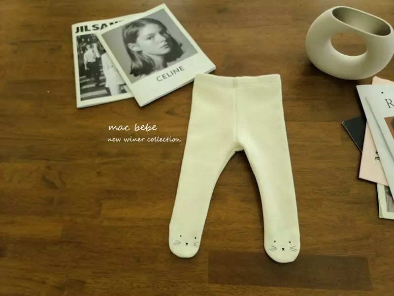 Mac - Korean Baby Fashion - #babyoninstagram - Fleece Foot Leggings - 3