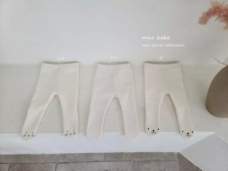 Mac - Korean Baby Fashion - #babyoutfit - Fleece Foot Leggings - 5