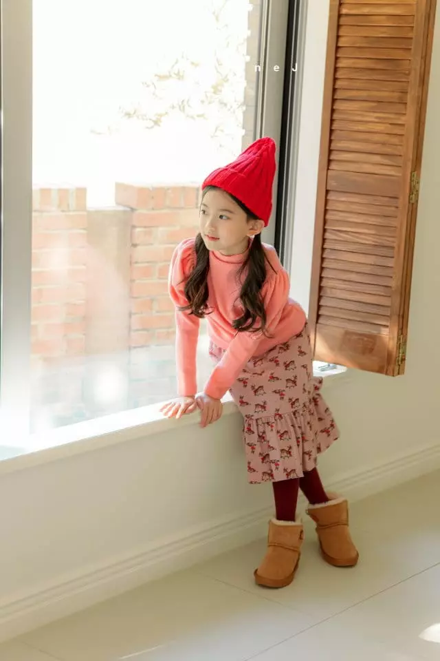 Mariannej - Korean Children Fashion - #childofig - Mellow Puff Sleeves Tee - 7