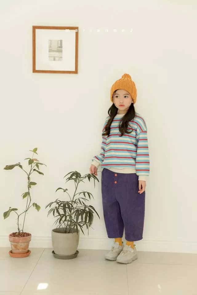 Mariannej - Korean Children Fashion - #childofig - Smil Stripes Sweatshirt - 6