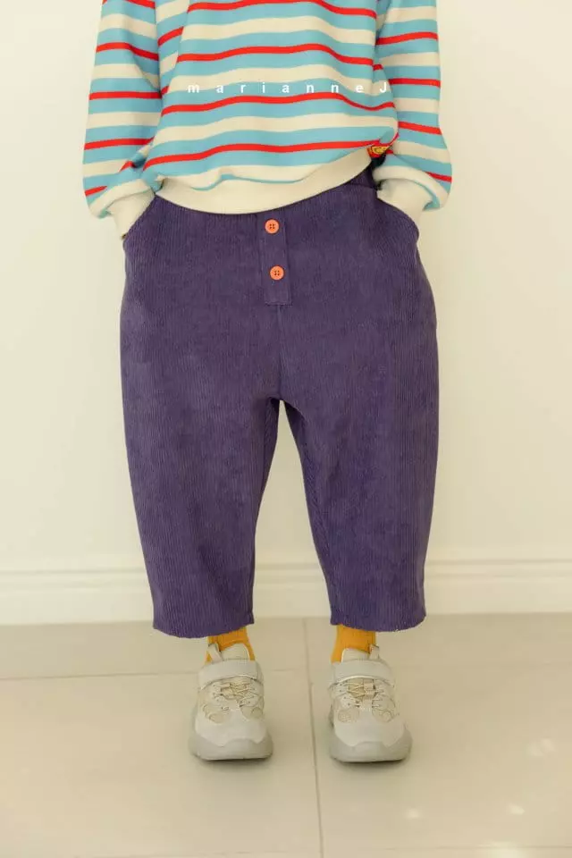 Mariannej - Korean Children Fashion - #childofig - Button Rib Pants - 3