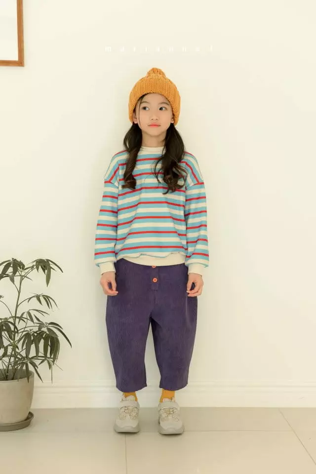 Mariannej - Korean Children Fashion - #childrensboutique - Smil Stripes Sweatshirt - 7
