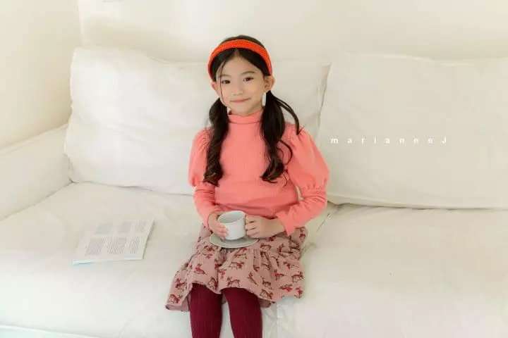Mariannej - Korean Children Fashion - #designkidswear - Mellow Puff Sleeves Tee - 9