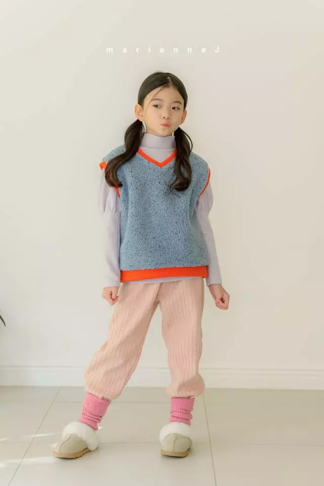 Mariannej - Korean Children Fashion - #discoveringself - Twidt Knit Pants - 3