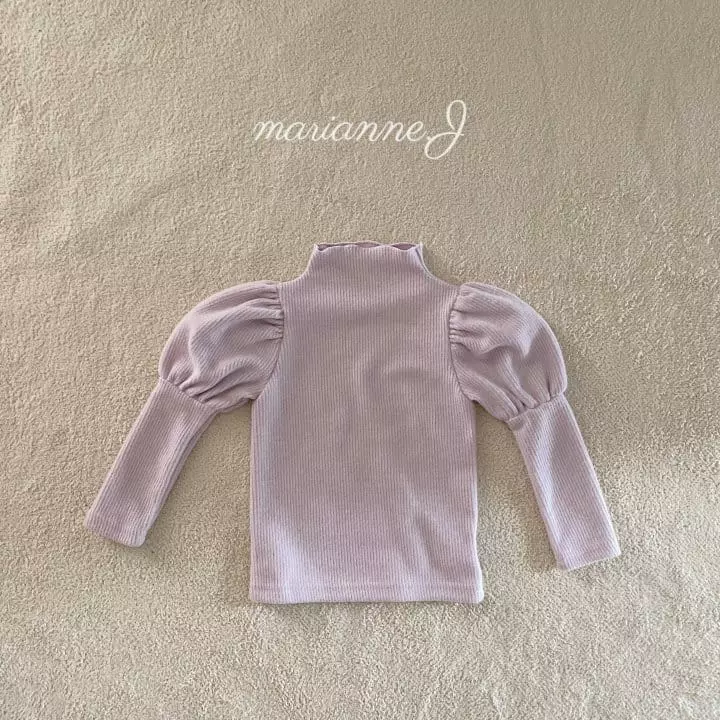 Mariannej - Korean Children Fashion - #fashionkids - Mellow Puff Sleeves Tee - 11