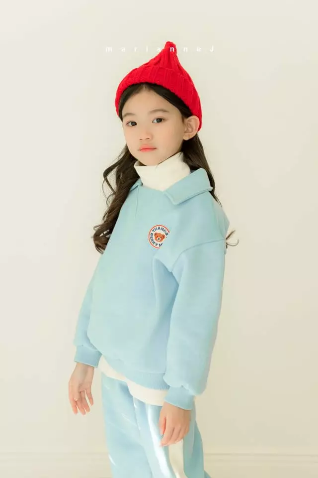 Mariannej - Korean Children Fashion - #kidsshorts - Wapen Color Top Bottom Set - 2