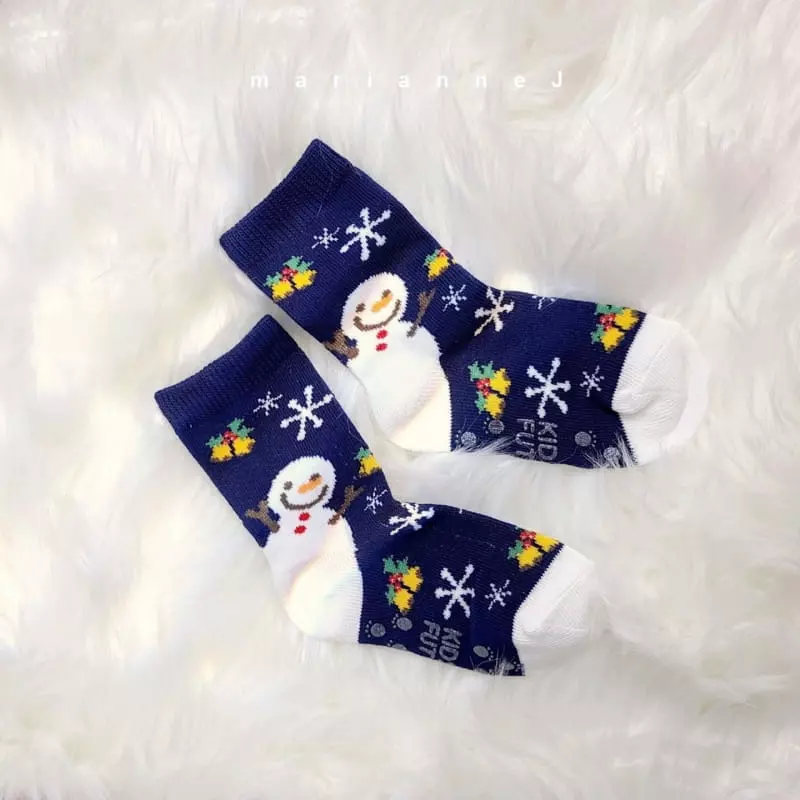 Mariannej - Korean Children Fashion - #kidzfashiontrend - Hoi Santa Socks - 2