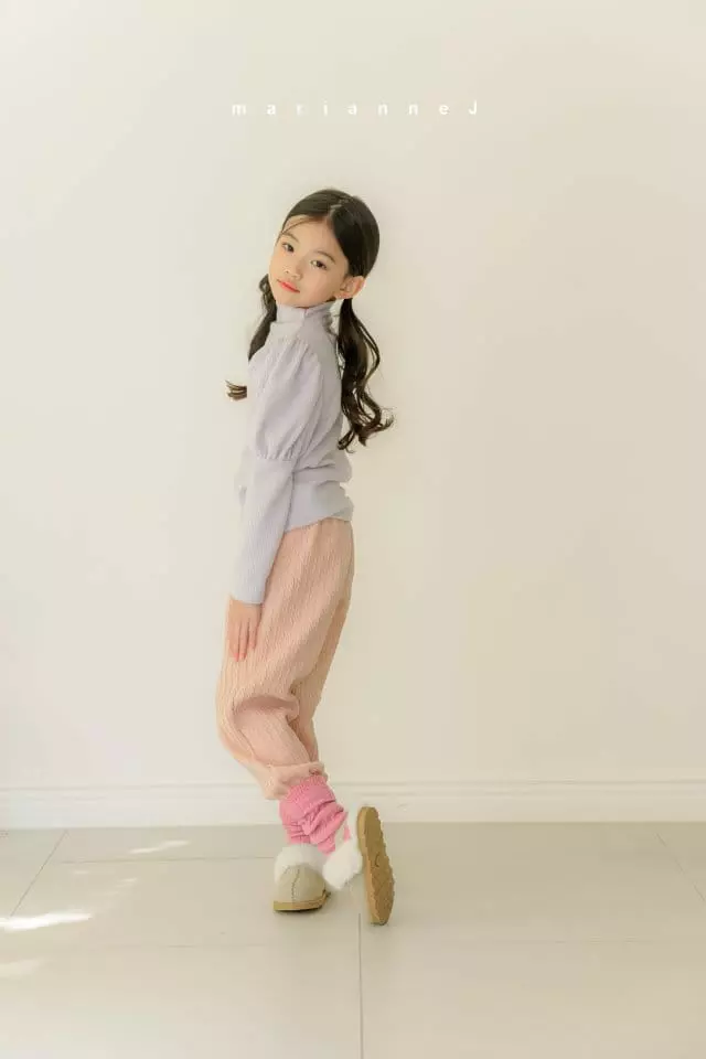 Mariannej - Korean Children Fashion - #kidzfashiontrend - Twidt Knit Pants - 7
