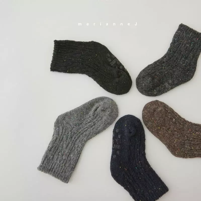 Mariannej - Korean Children Fashion - #littlefashionista - Dark Socks - 6