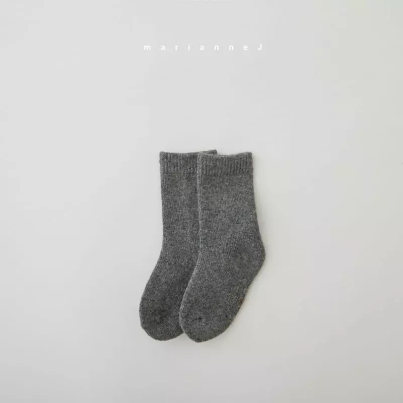 Mariannej - Korean Children Fashion - #littlefashionista - Natural Socks Socks - 5