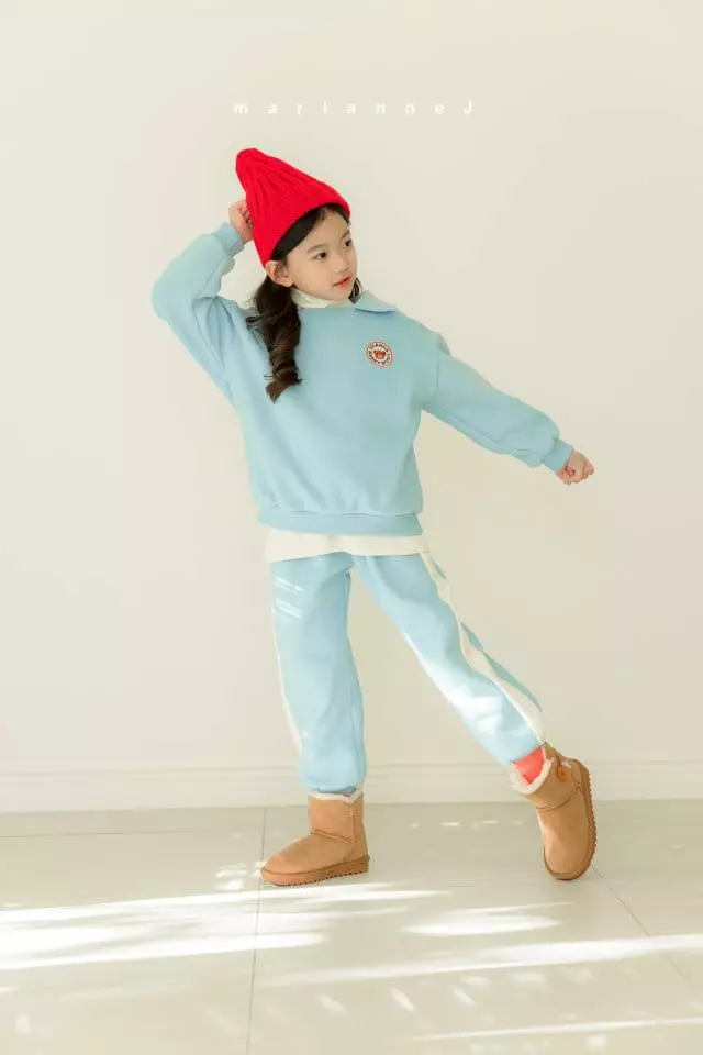Mariannej - Korean Children Fashion - #littlefashionista - Wapen Color Top Bottom Set - 6