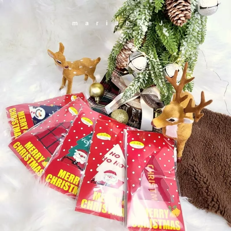 Mariannej - Korean Children Fashion - #magicofchildhood - Hoi Santa Socks - 5
