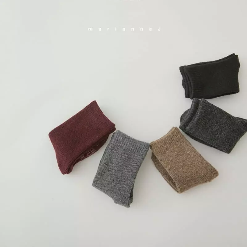 Mariannej - Korean Children Fashion - #magicofchildhood - Natural Socks Socks - 6