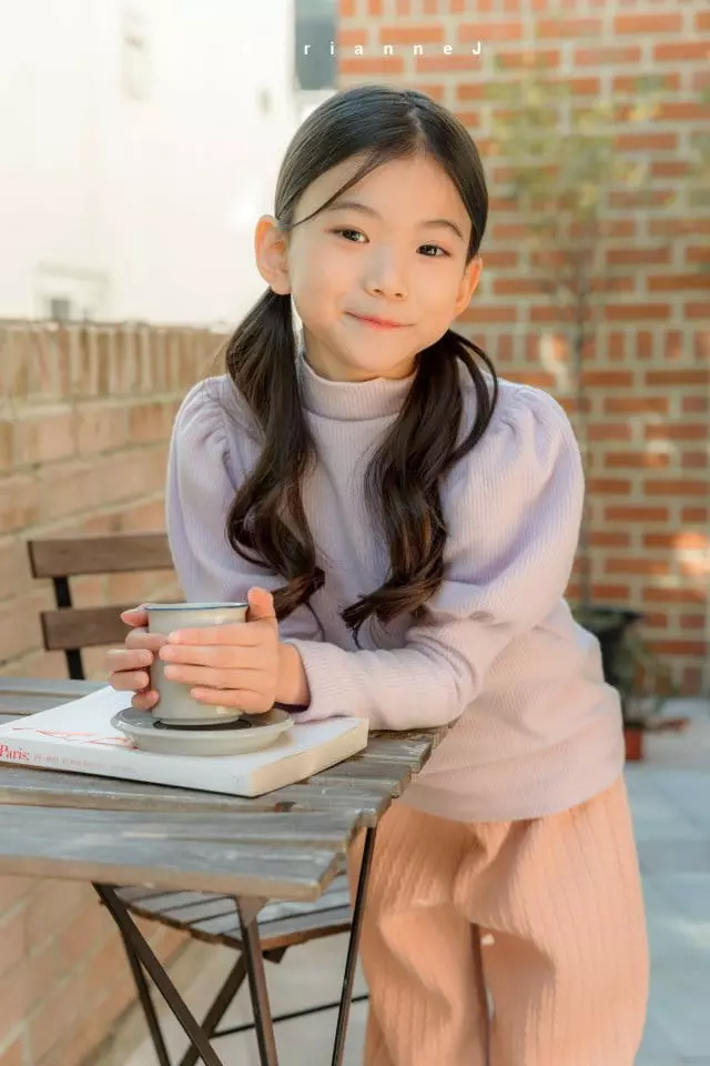 Mariannej - Korean Children Fashion - #magicofchildhood - Mellow Puff Sleeves Tee - 4