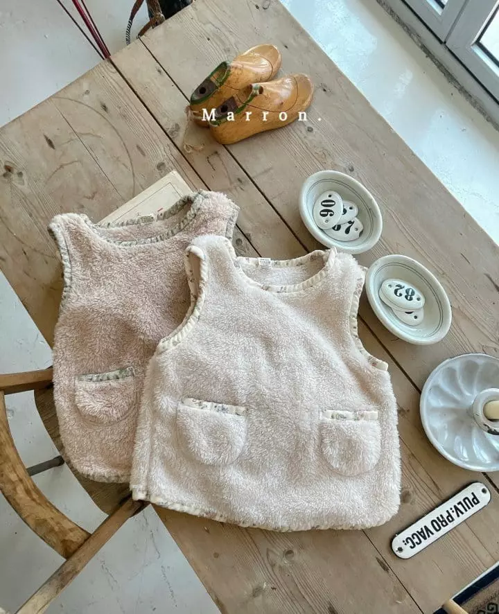 Marron Kid - Korean Baby Fashion - #babyclothing - Bebe Sleep Vest