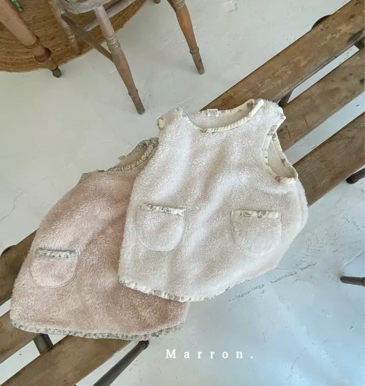 Marron Kid - Korean Baby Fashion - #babyfashion - Bebe Sleep Vest - 2