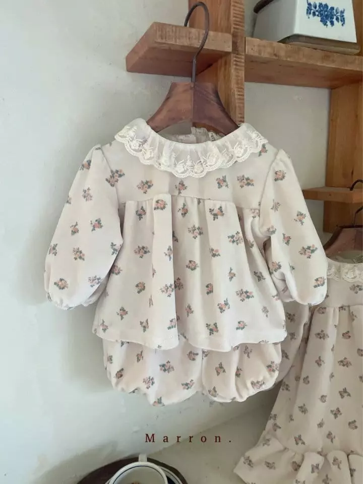 Marron Kid - Korean Baby Fashion - #babylifestyle - Bebe Romance Blouse - 2